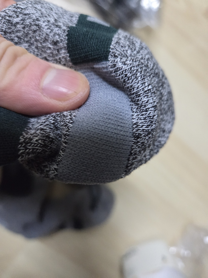 네파 남성용 쿠션 중목 양말 A타입 5족 세트, 블랙, 1세트 이미지 3