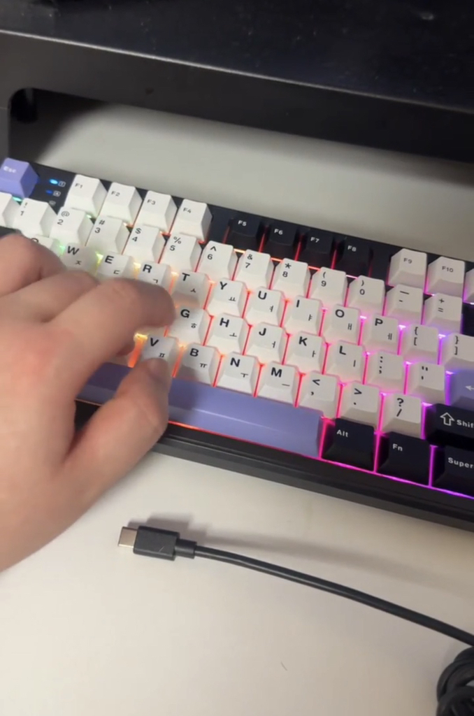 AULA 펀키스 유무선 독거미 한글 기계식 키보드 개봉기 | 실사용 후기 - 상품 이미지 2