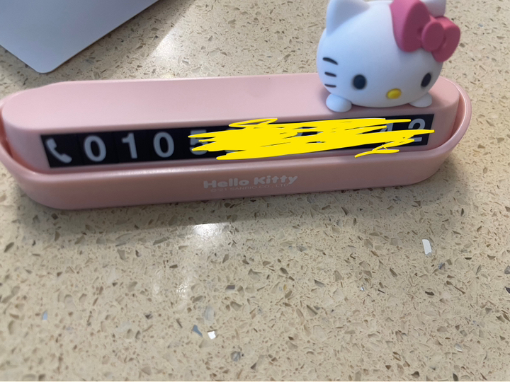 산리오 캐릭터즈 정품 주차번호판 자동차 전화번호판 알림판 논슬립 실사용 후기 | 효과 있을까? - 상품 이미지 4