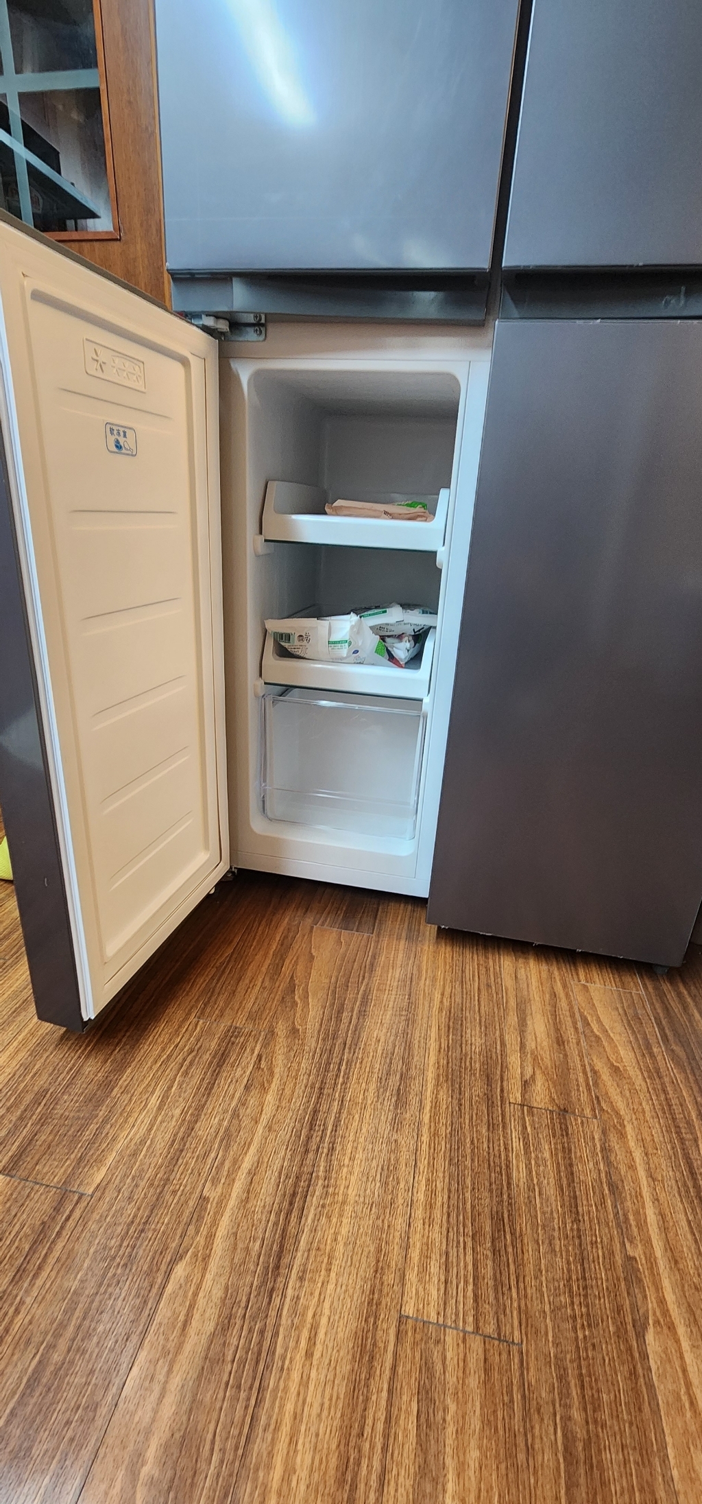 셀로프 4도어 김치냉장고 스탠드형 가정용 원룸 술장고 야채 과일 쌀 다용... 개봉기 | 실사용 후기 - 상품 이미지 4