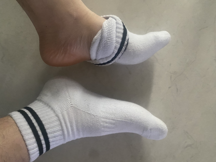 올리싹 5+5 두꺼운 남성용 국산 더블쿠션 두줄 스포츠 중목 양말, 화이트, 10개 이미지 3