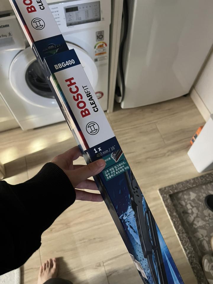 르노코리아 뉴SM3 600mm + 400mm 보쉬 클리어핏 Clearfit 와이퍼 2P 이미지 3