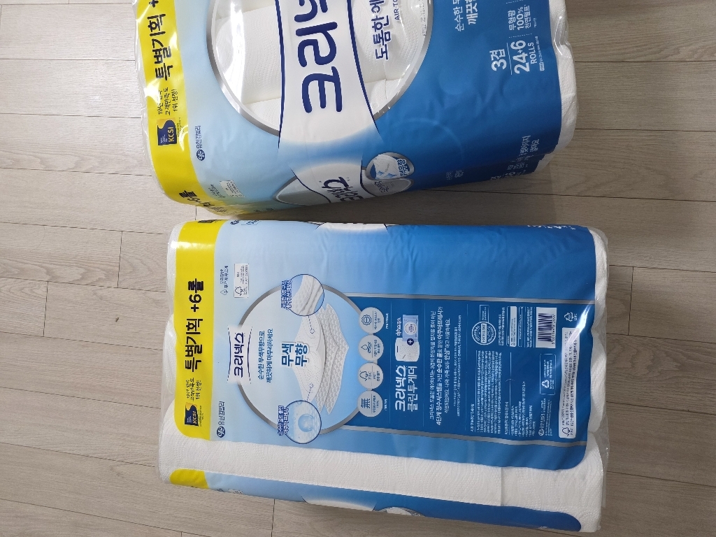 크리넥스 도톰한 에어터치 3겹 롤화장지 27m 이미지 4
