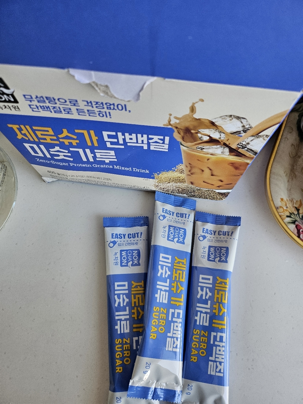 녹차원 제로슈가 단백질 미숫가루 400g, 4개 솔직 후기 | 실사용자 리뷰 분석 - 상품 이미지 3