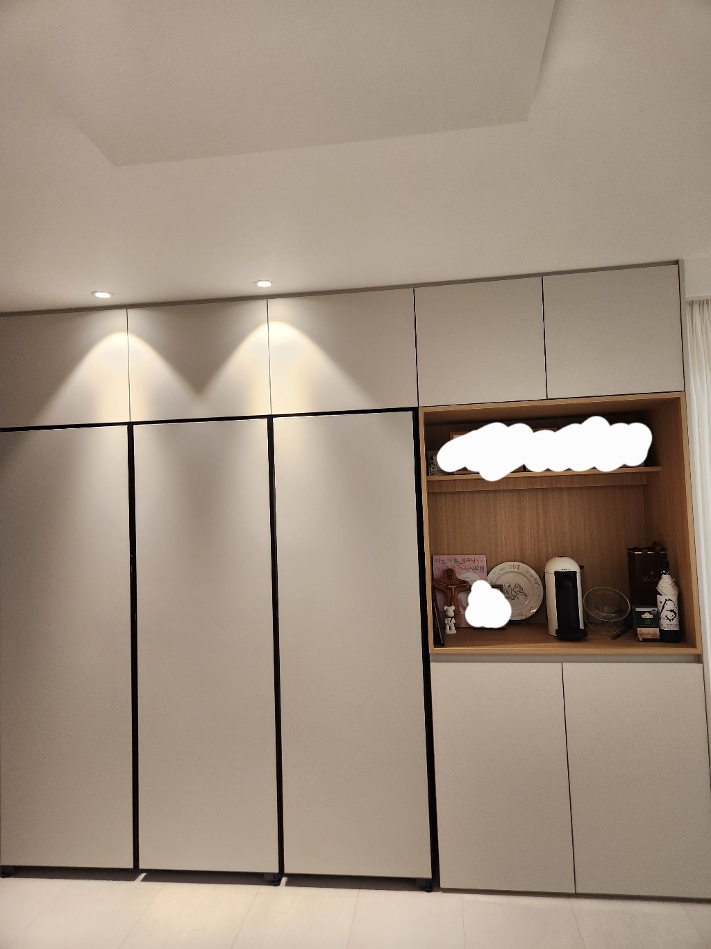 삼성전자 비스포크 3도어 오토오픈도어 RR40C7905AP+RZ34C7905AP+RQ34C7915AP 키트포함 코타화이트단일색상 이미지 4