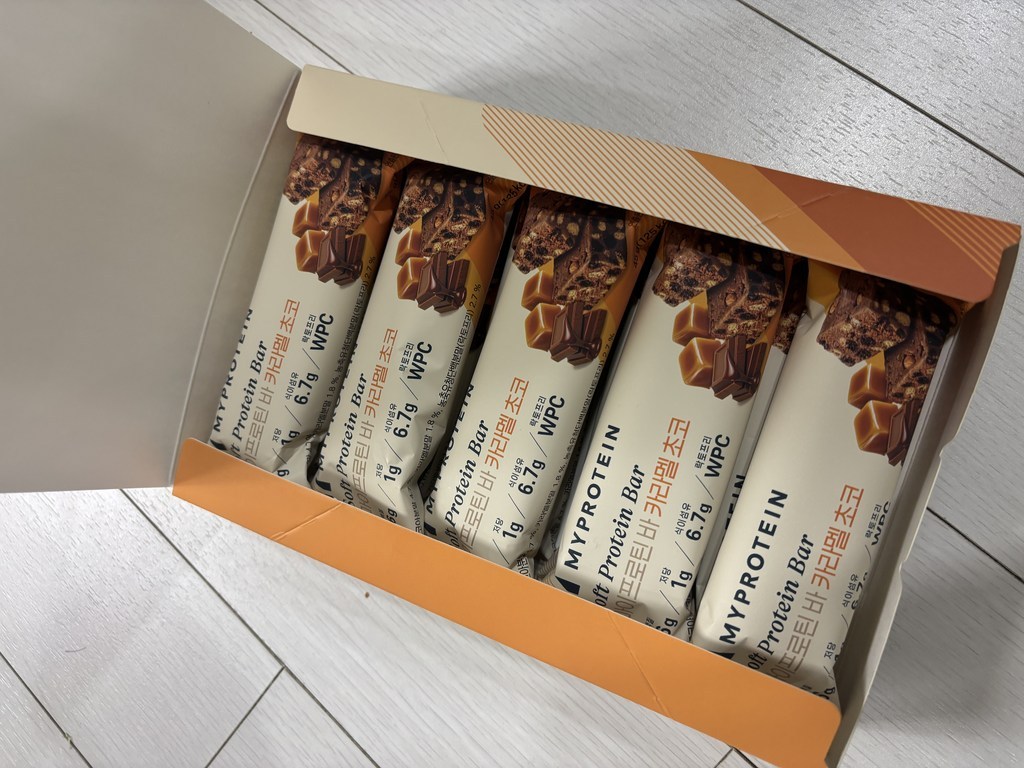마이프로틴 소프트 단백질 바 카라멜 초코 45g, 10개 맛있게 먹은 솔직 후기 - 상품 이미지 2