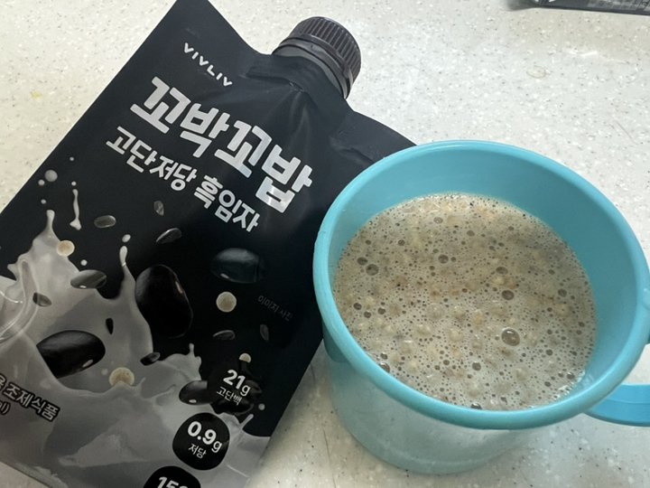 꼬박꼬밥 고단저당 단백질 쉐이크 흑임자맛 7p 280g, 2개 솔직 후기 | 실사용자 리뷰 분석 - 상품 이미지 4