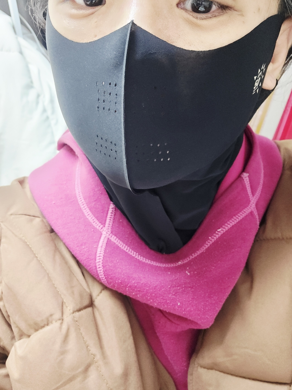 숨편한날 자외선차단 스포츠 골프 실크 마스크 1+1 사계절 이미지 3