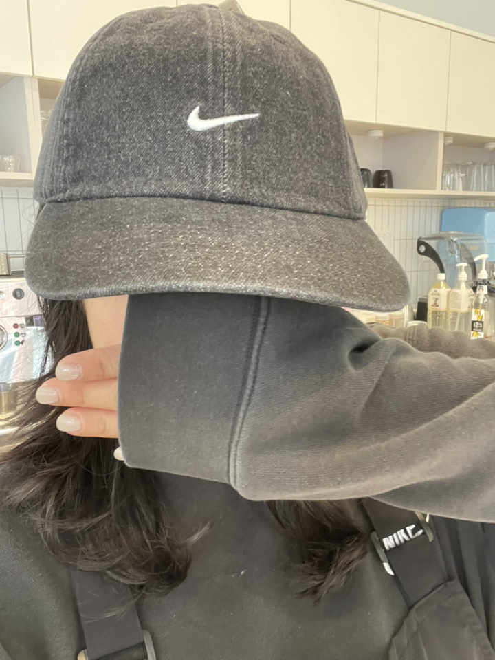 나이키 데님 모자 볼캡 커플 스우시 이미지 4