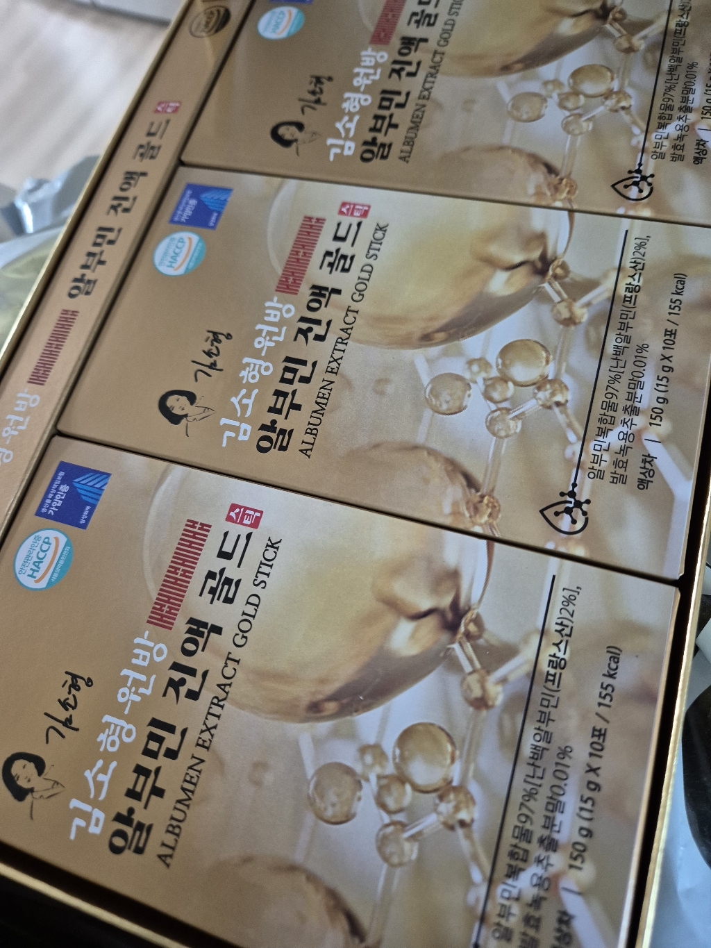 김소형원방 알부민 진액 골드 30포 (특허성분) + 선물 쇼핑백 포함 15g, 30개 이미지 3