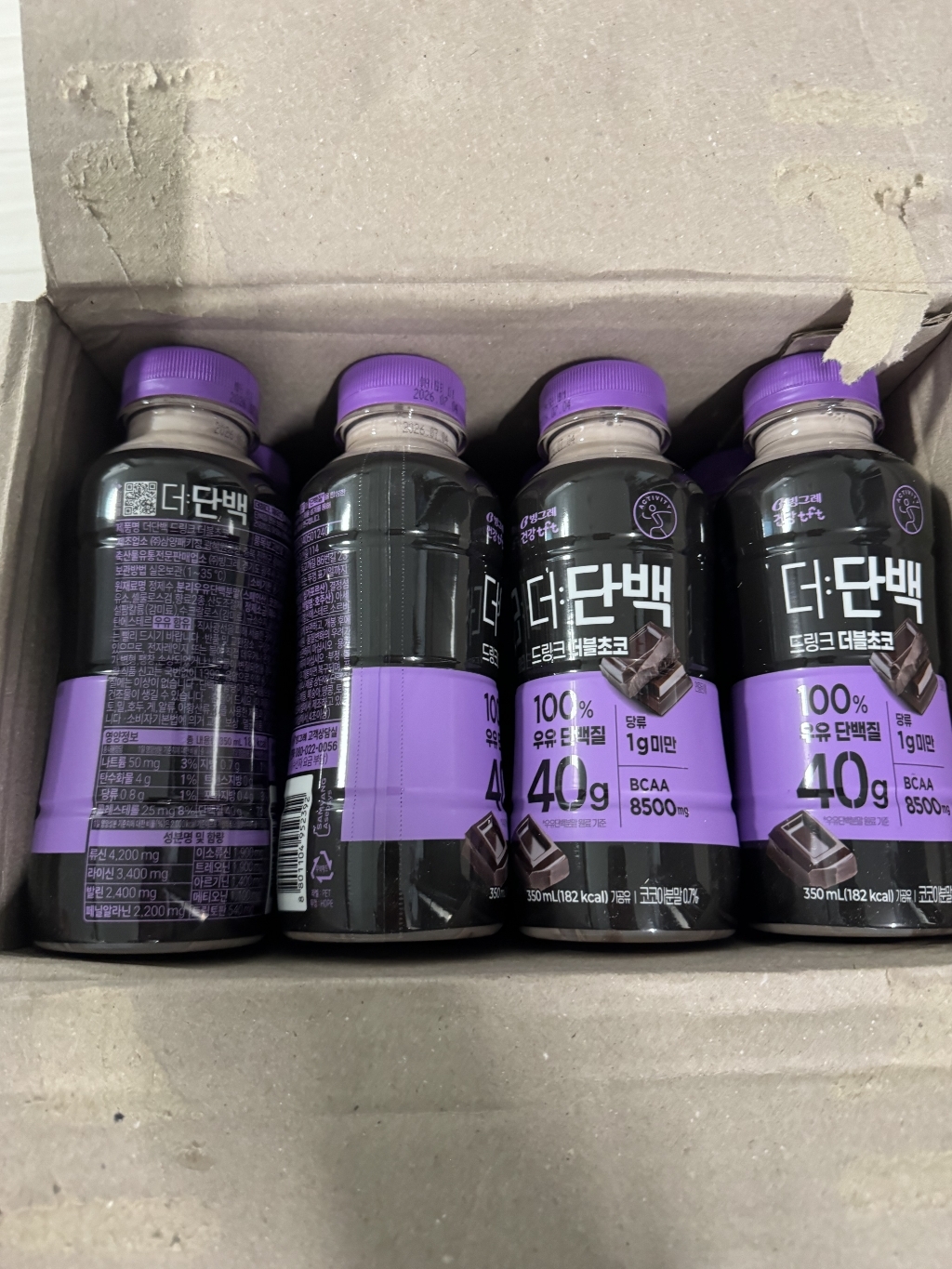 더단백 40g 고함량 드링크 더블초코 350ml, 10개 이미지 2