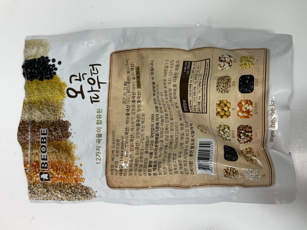 베오베 오곡파우더 1kg 1kg, 3개 솔직 후기 | 실사용자 리뷰 분석 - 상품 이미지 1