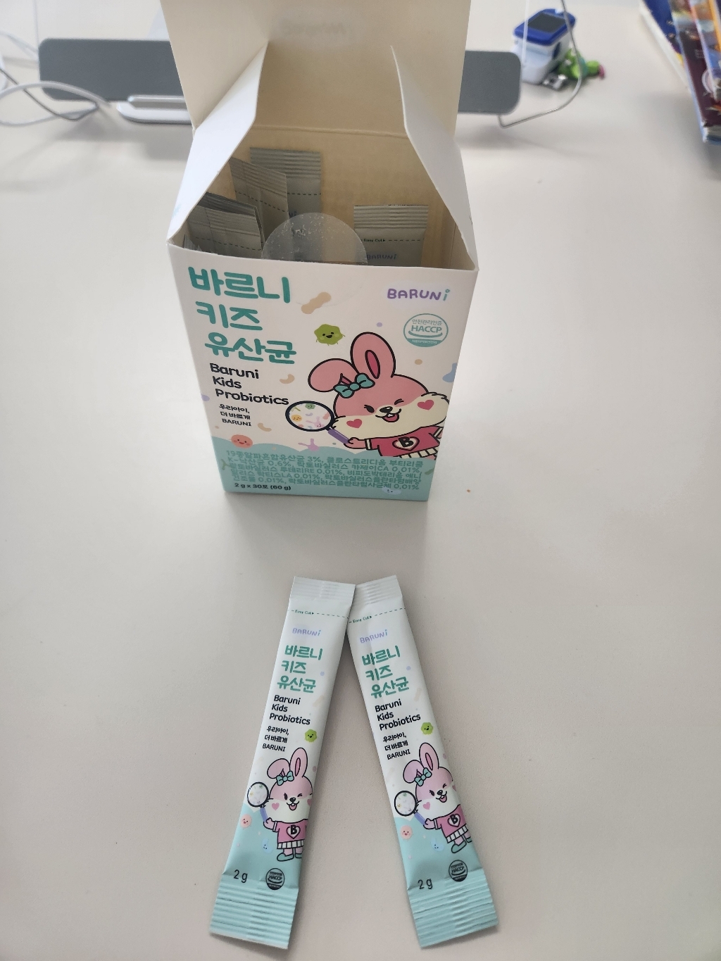 바르니 키즈 유산균 어린이 낙산균 프로바이오틱스 60g, 1박스 이미지 3