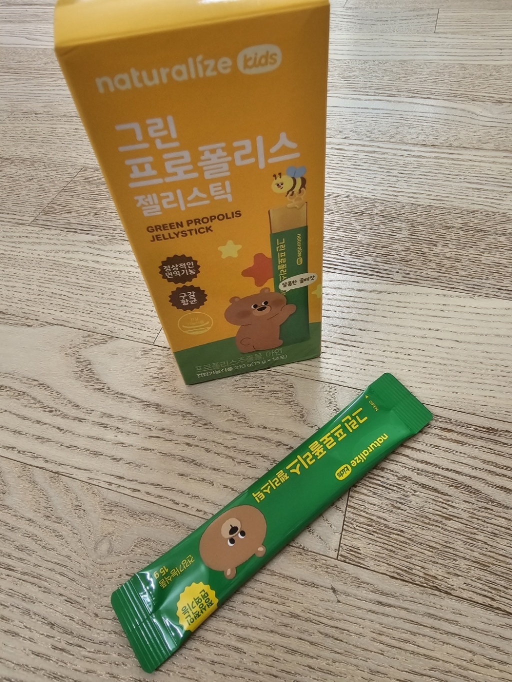 네추럴라이즈 키즈 그린 프로폴리스 젤리스틱 14p 14회분, 3개 솔직 후기 | 실사용자 리뷰 분석 - 상품 이미지 3