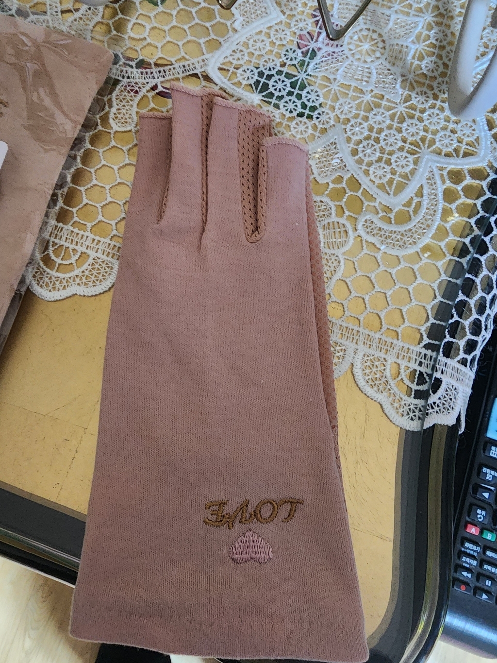 벨지안 예쁜 자외선차단 운전장갑 이미지 4