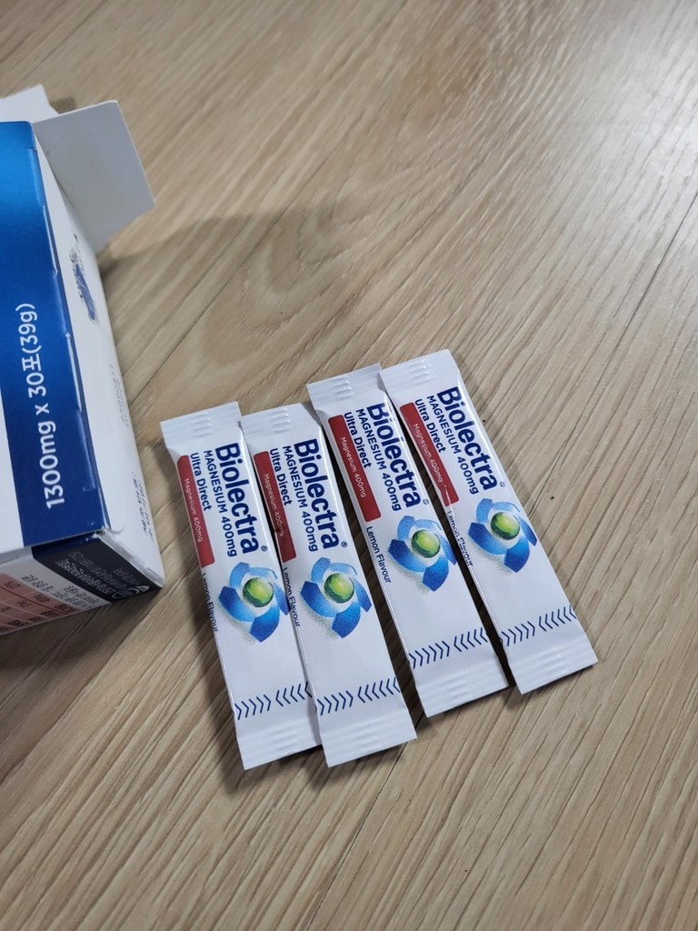 바이오렉트라 헤어메스 마그네슘 400 울트라 다이렉트 x 30포 맛있게 먹은 솔직 후기 - 상품 이미지 4