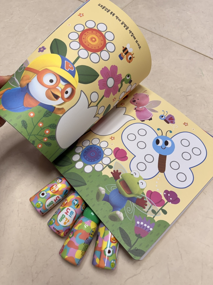 뽀롱뽀롱 뽀로로 물감으로 톡톡! 색칠하기 솔직 후기 | 취미생활 필수템 - 상품 이미지 3