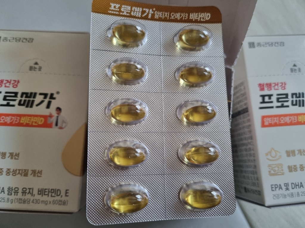 종근당건강 프로메가 알티지 rTG형 오메가3 비타민D E 혈행건강 60정, 6개 이미지 3
