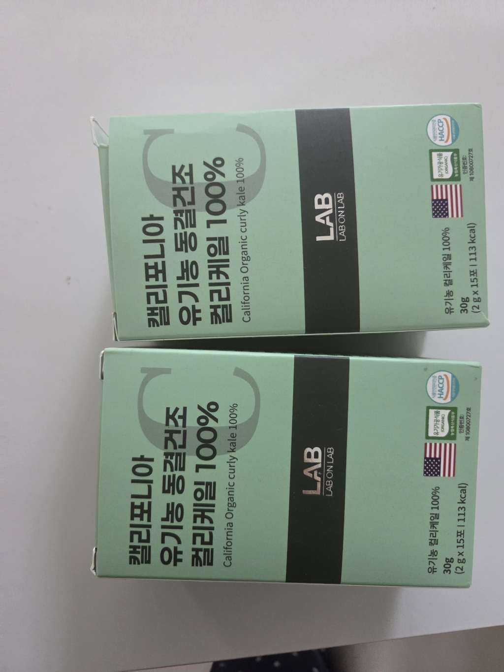 랩온랩 캘리포니아 유기농 동결건조 컬리케일 곱슬케일 30g, 6개 이미지 2