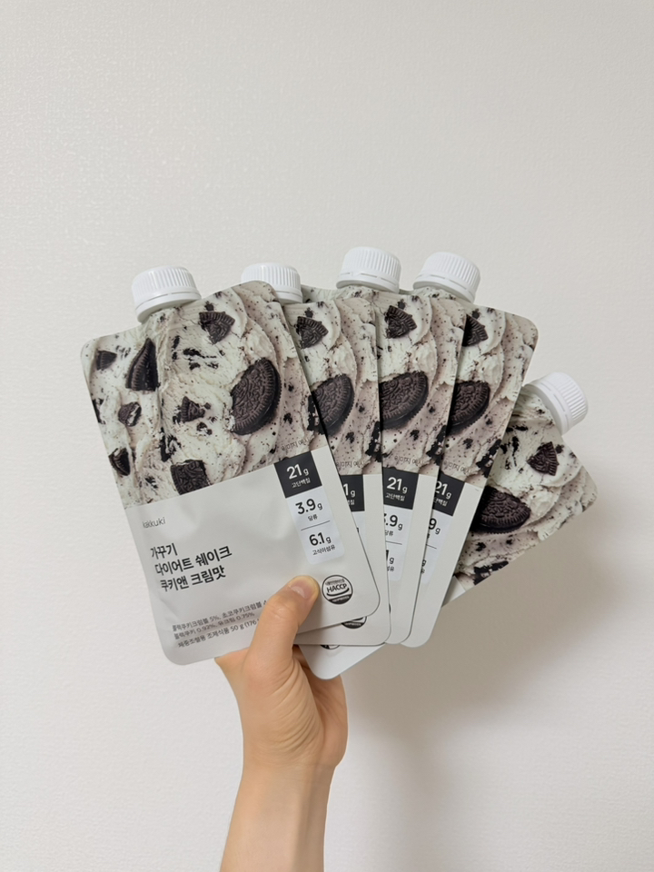 가꾸기 다이어트 단백질 쉐이크 (쿠키앤 크림맛) 1팩 5개입 식단 맛있는... 솔직 후기 | 실사용자 리뷰 분석 - 상품 이미지 3
