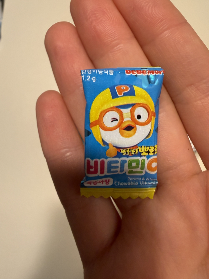 뽀로로 비타민 C 복숭아맛 500정, 3개 솔직 후기 | 실사용자 리뷰 분석 - 상품 이미지 2