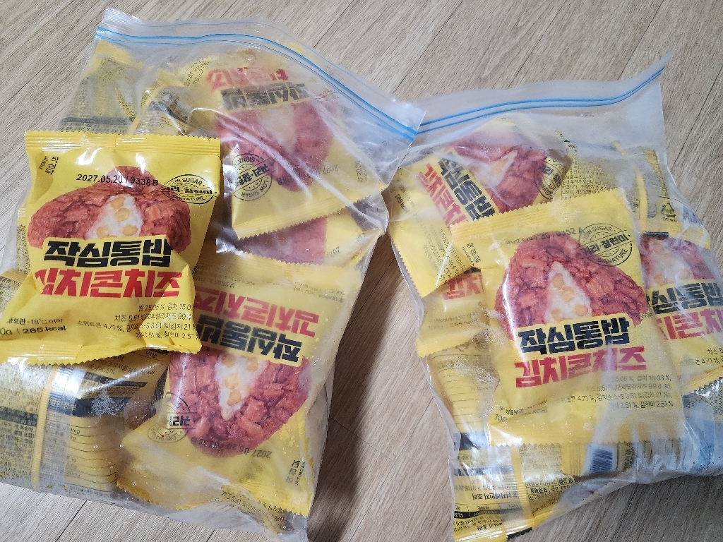 작심닭 작심통밥 귀리주먹밥 김치콘치즈 100g, 10개 이미지 4