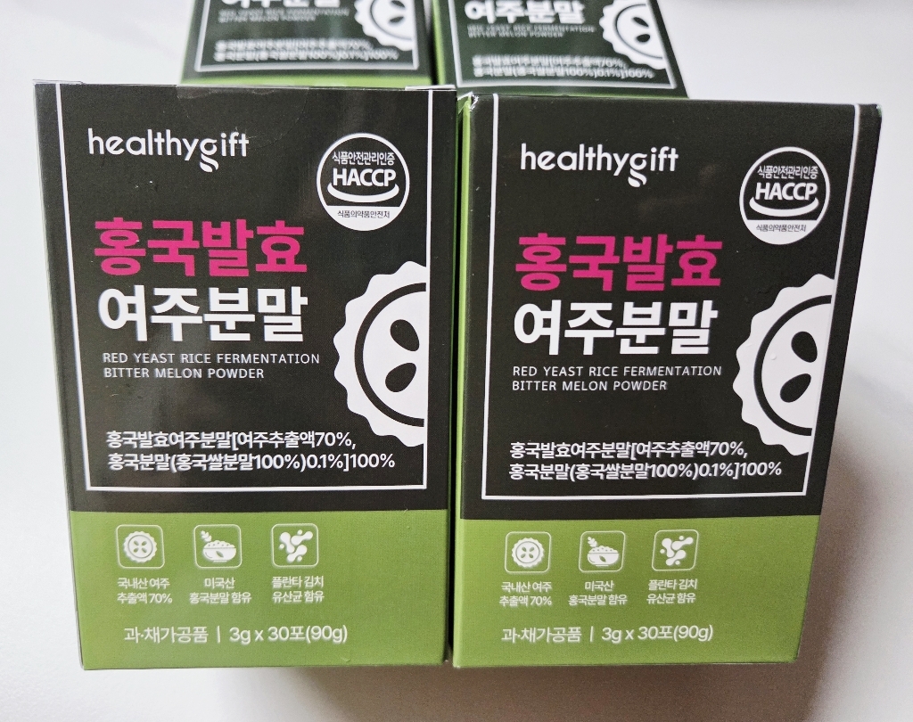 [런칭 특가] 홍국 발효 여주 분말 스틱 식약처 HACCP 인증 90g, 2개 이미지 2