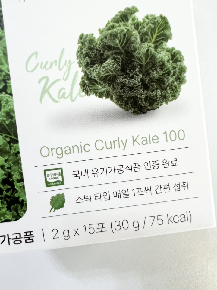 밸리어스 유기농 컬리케일 100 곱슬케일 30g, 1박스 이미지 2