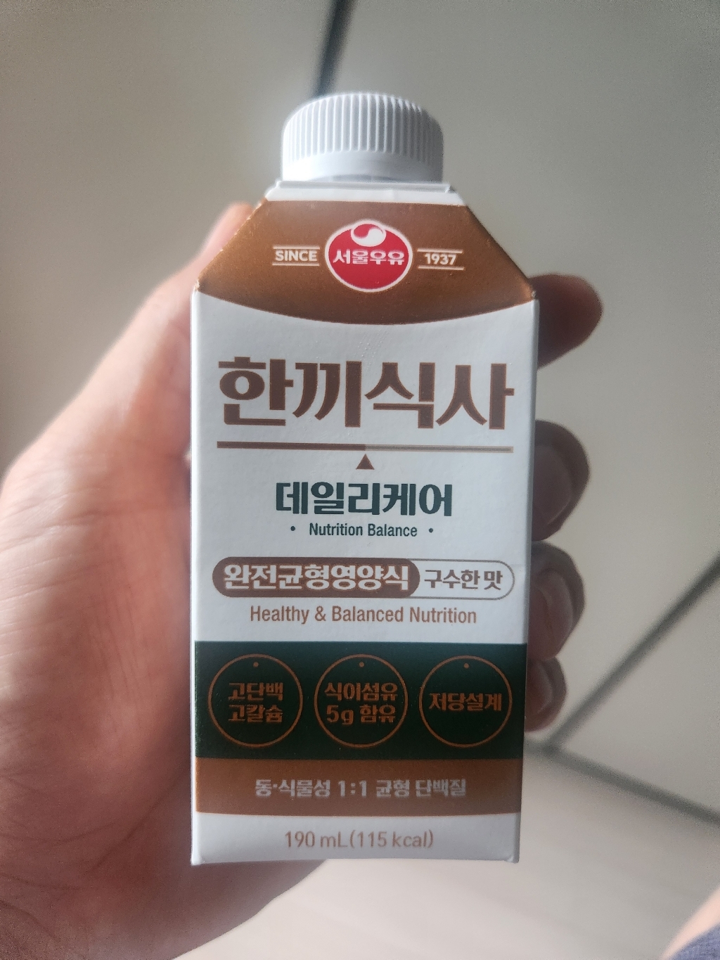 서울우유 한끼식사 데일리케어 구수한 맛 190ml, 18개 솔직 후기 | 실사용자 리뷰 분석 - 상품 이미지 2