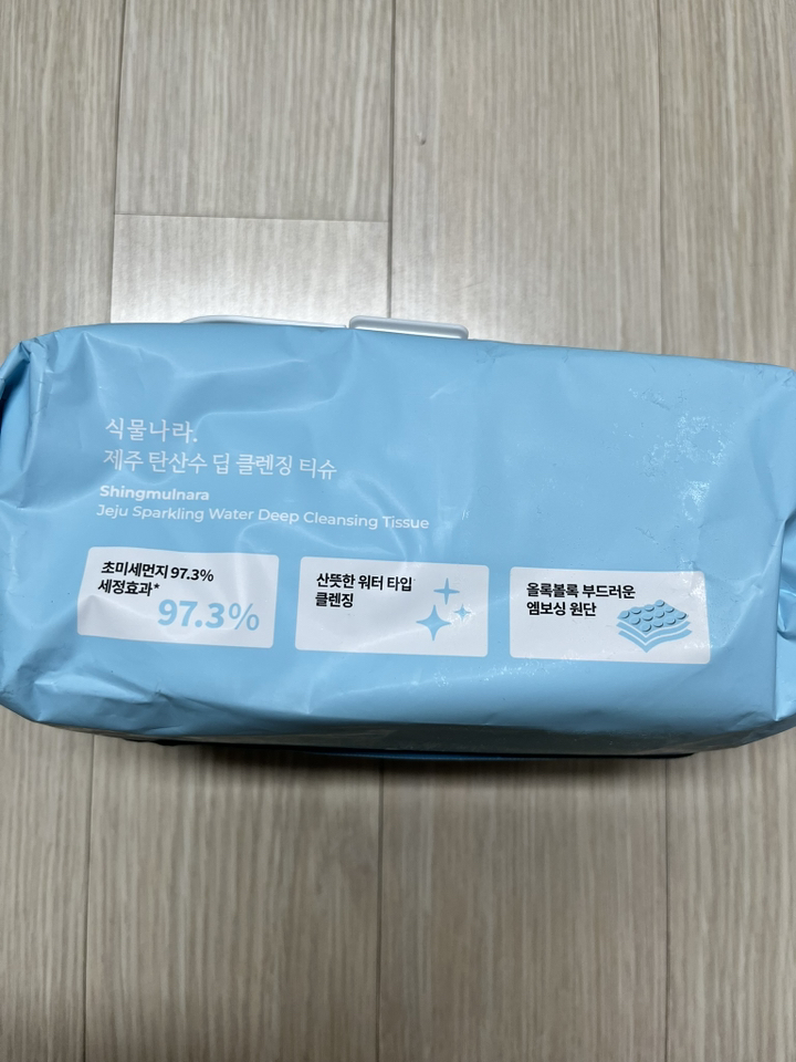 식물나라 제주 탄산수 딥 클렌징티슈 솔직 후기 | 피부 타입별 분석 - 상품 이미지 4