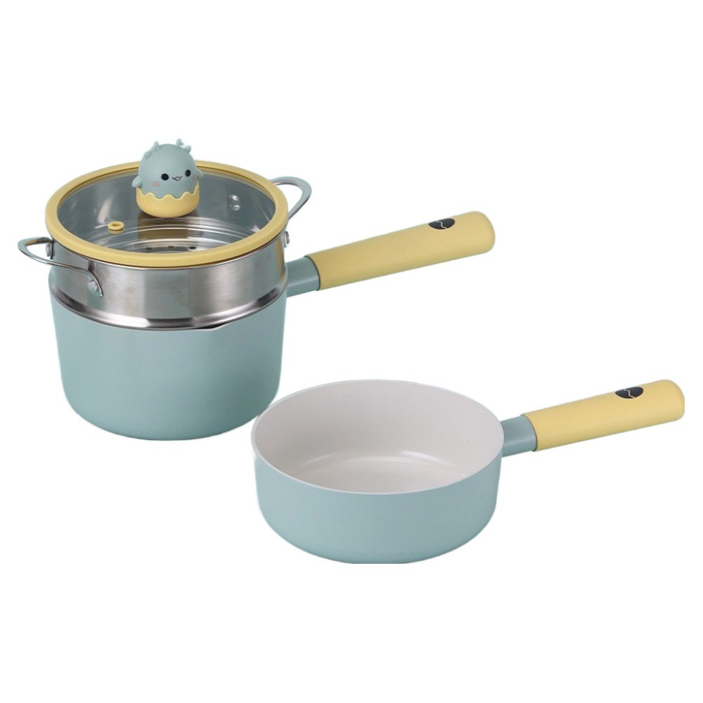 네오플램 인덕션 드래곤 팬&웍 3종 세트, 민트, 밀크팬 16cm + 쁘띠웍 16cm + 스텐 찜기, 1세트 — 쿠팡 골드박스 특가 48,900원