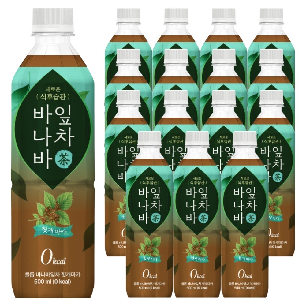 클룹 헛개 마카 바나바잎차, 500ml, 12개