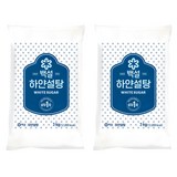 백설 하얀설탕, 3kg, 2개