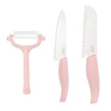 글라스락 베이비 이유식 세라믹 칼 3종 세트, 칼 2종 + 필러, 핑크, 1세트
