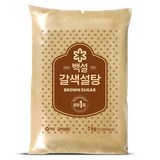 백설 갈색설탕, 3kg, 1개