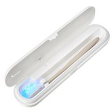 코멧 국내생산 건전지&USB-C타입 UV-C LED 휴대용 칫솔 살균기, 화이트