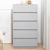 코멧 국내생산 폭 넓은 모던 서랍장, 550, 400, 5단, 그레이, 983 mm, 1개