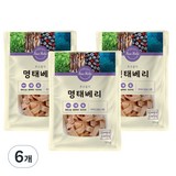 후코홀릭 강아지 건조 간식, 혼합맛(명태/블루베리), 100g, 6개