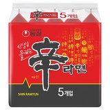 신라면, 120g, 5개