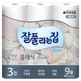 잘풀리는집 3겹 클래식 화장지, 27m, 9개입, 1개