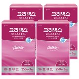 크리넥스 실크 소프트 천연펄프 미용티슈 2겹, 250매, 12개
