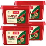 해찬들 100% 태양초 우리쌀 고추장, 3kg, 4개
