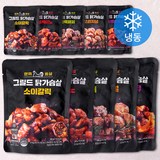 [로켓프레시] 한끼통살 그릴드 닭가슴살 5종 x 2p 세트 (냉동), 100g, 1개입, 10개