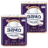 크리넥스 3겹 데코 앤 소프트 화장지, 28m, 24개입, 2개