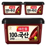 해찬들 100% 국산 고추장, 1kg, 3개