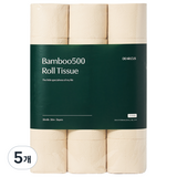 디어커스 뱀부500 천연펄프 3겹 롤화장지, 30m, 30개입, 5개