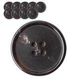 동화상가몰 소뿔단추1 18mm, 블랙점박이, 10개입