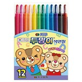 지구화학 투명이 색연필 12종 세트, 12색, 1개