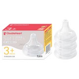 더블하트 모유실감 3세대 젖꼭지 3p