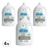 줌 베이직 베이킹소다 담은 액체 세탁세제, 4.21L, 4개